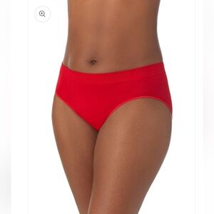 NWT Le Mystere Vibrant Red Seamless Comfort Hipster XL Lot of 2